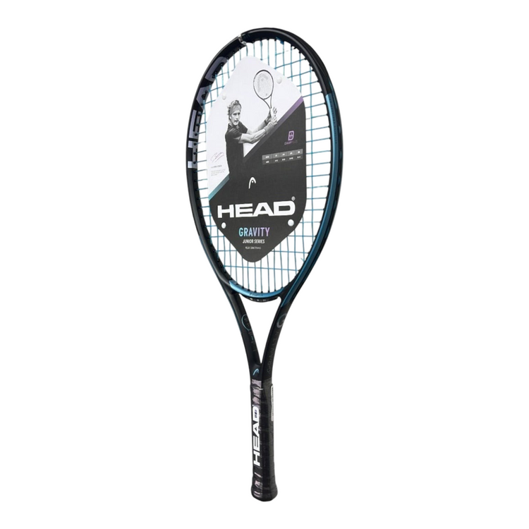 Raqueta de tenis Radach Sports Head Gravity 25 Junior de grafito en color negro y azul para niños de 8 a 10 años