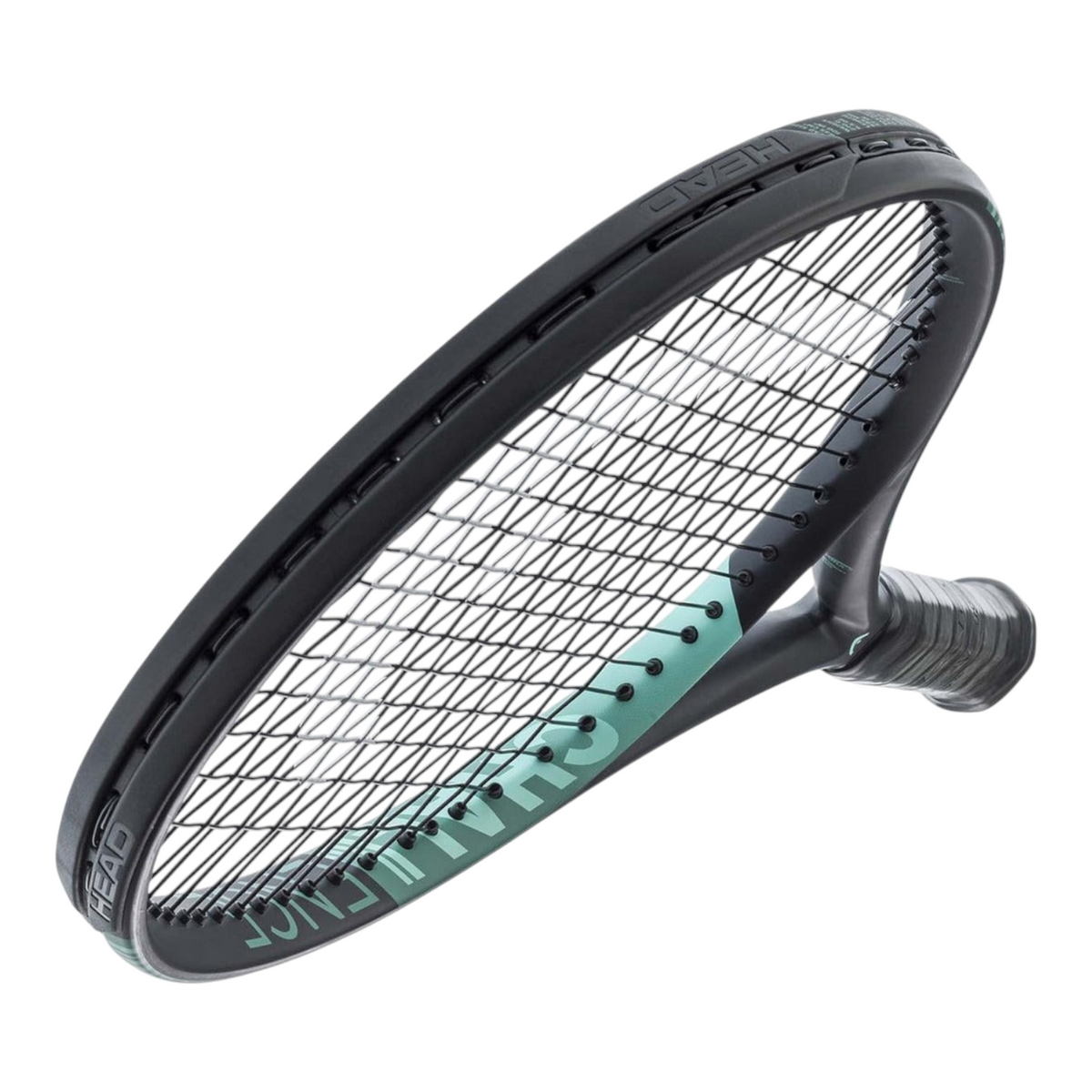 Raqueta de tenis Radach Sports Head Ig Challenge Team en color negro y verde menta con estructura de grafito