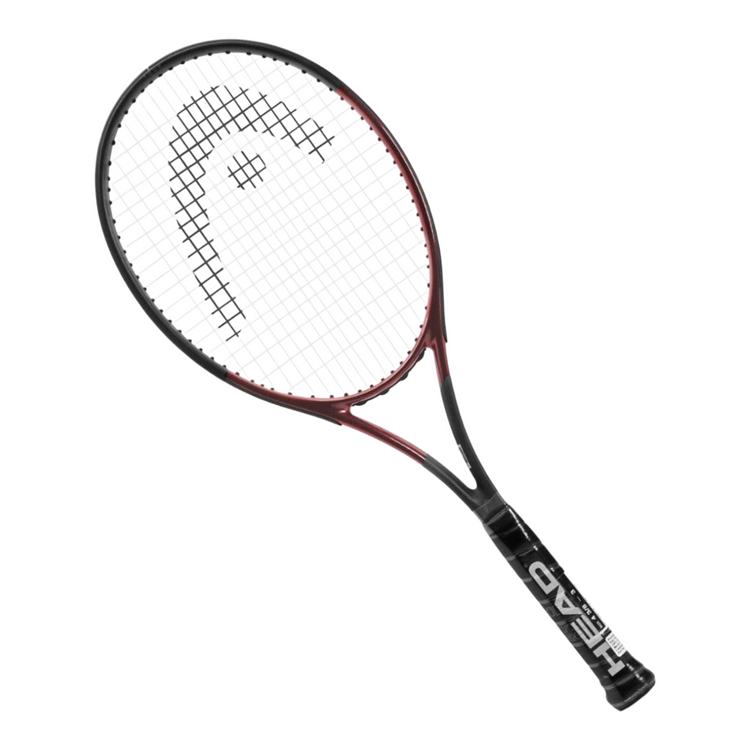 Raqueta de tenis Head Prestige Tour de Radach Sports con marco en tonos rojo oscuro y negro