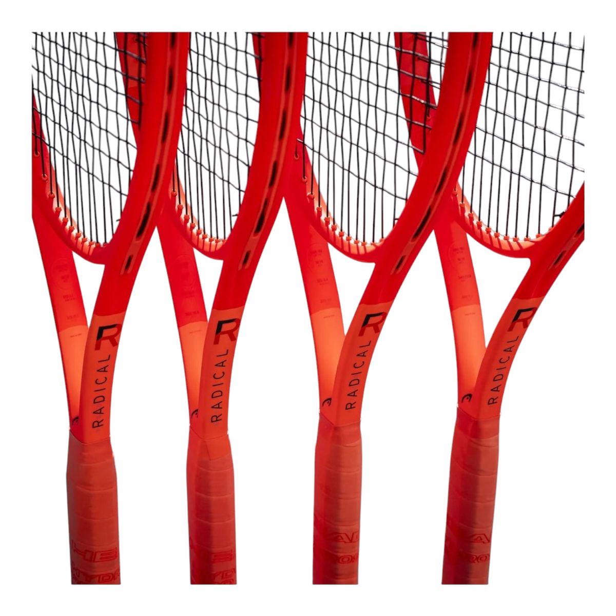 Raqueta de tenis Radach Sports Head Radical Pro 2025 roja con tecnología Auxetic 2.0 y marco de grafeno