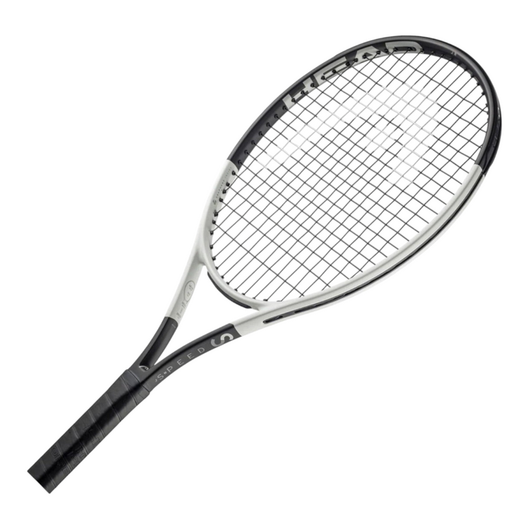 Raqueta de tenis Radach Sports Head Speed Jr. 2024 blanca y negra para niños, con tecnología Auxetic y diseño moderno.