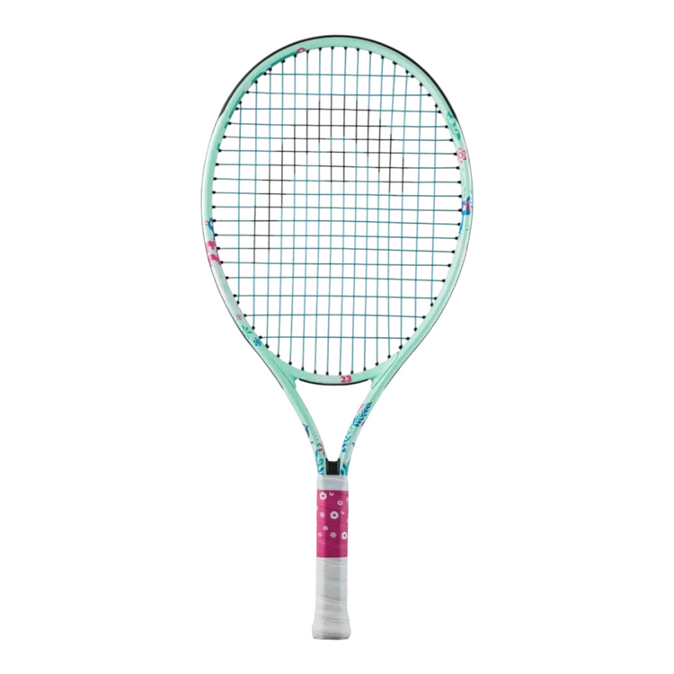 Raqueta de tenis junior Radach Sports Head Coco 23 multicolor de aluminio con diseño floral para niñas