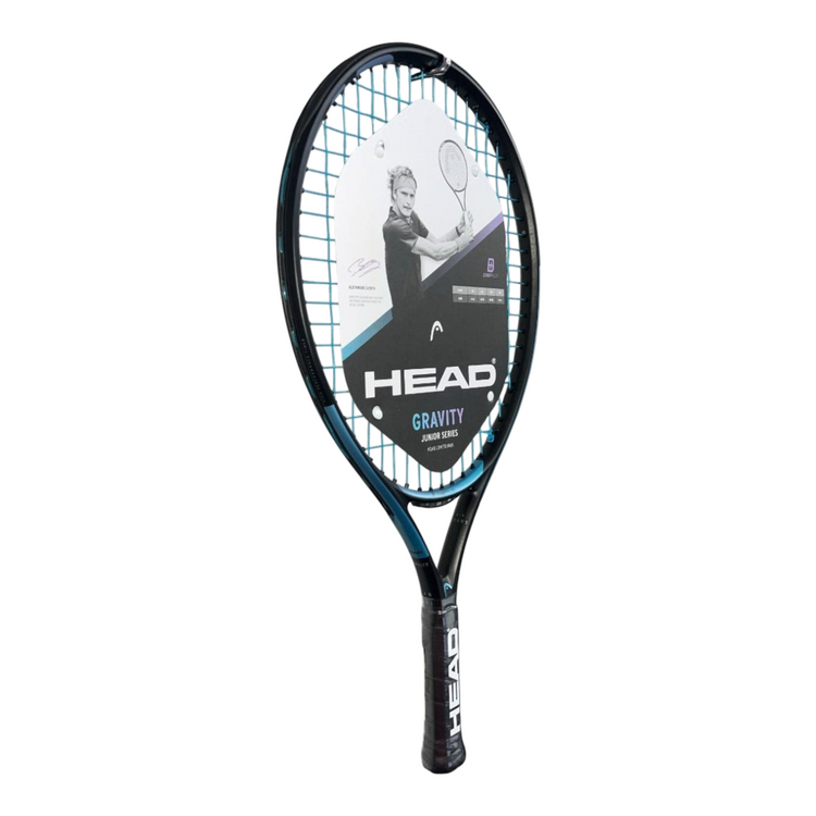 Raqueta de tenis junior Radach Sports Head Gravity 21 en color negro y azul para niños de 4 a 6 años
