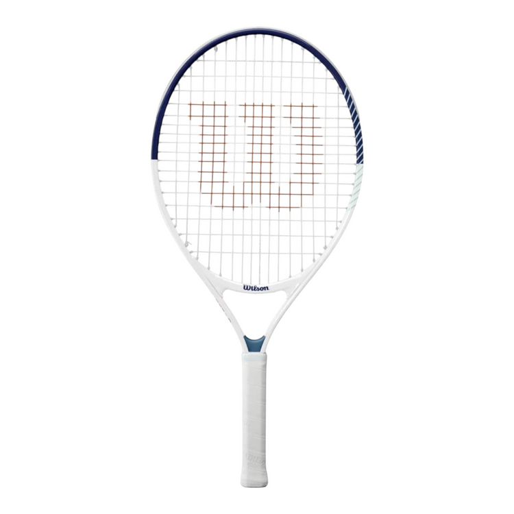 Raqueta de tenis Radach Sports Wilson Junior Roland Garros 23 blanca y azul para niños de 7 a 8 años