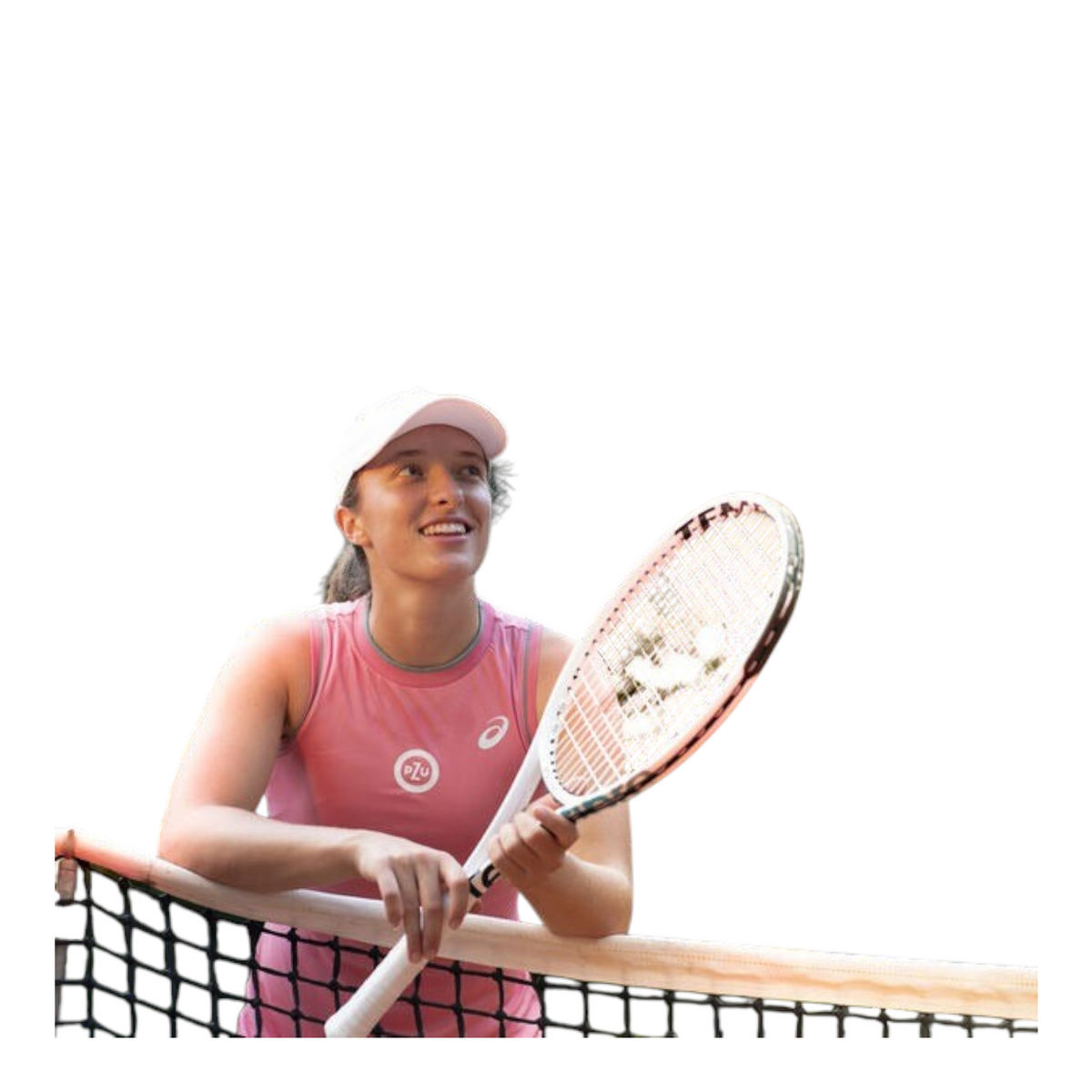 Radach Sports presenta a Iga Swiatek con su raqueta de tenis Tecnifibre Tempo 298 de acabado brillante en la pista