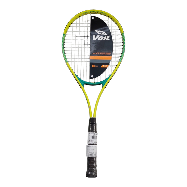 Raqueta de tenis Radach Sports Voit Sr Ace amarilla y verde con marco de aluminio para adultos