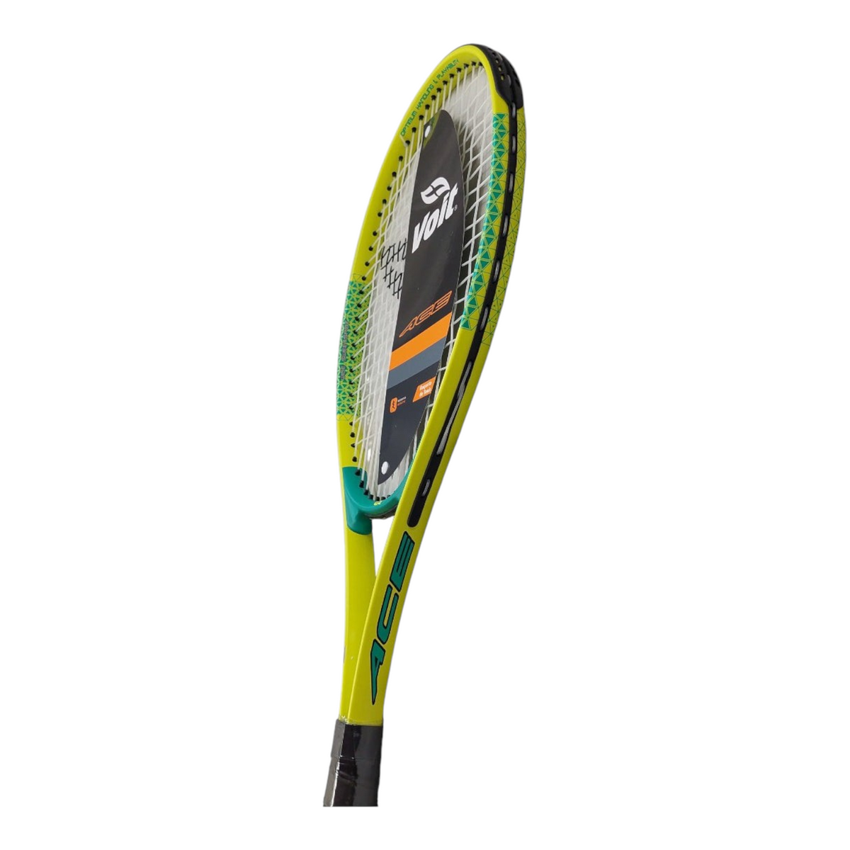 Raqueta de tenis Radach Sports Voit Sr Ace en color amarillo vibrante con diseño ergonómico para adultos