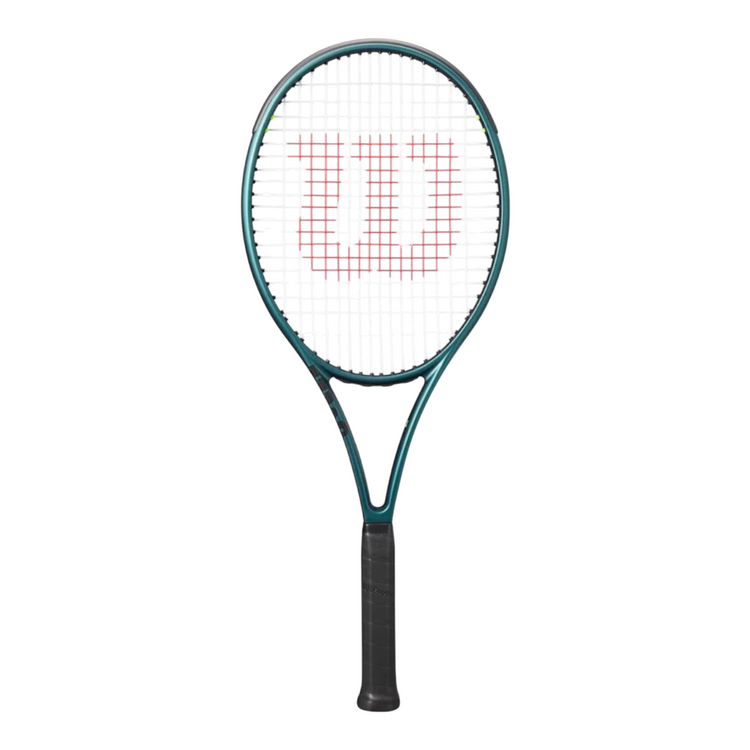 Raqueta de tenis Radach Sports Wilson Blade 100L V9 en color verde esmeralda mate con diseño ligero y profesional