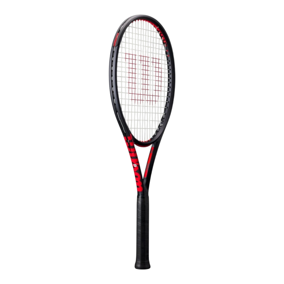 Raqueta de tenis Radach Sports Wilson Clash 100L V3.0 en color negro y rojo, diseño ligero y maniobrable.