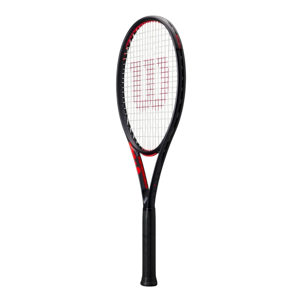 Raqueta de tenis Radach Sports Wilson Clash 100L V3.0 ligera en color negro grafito con detalles en rojo
