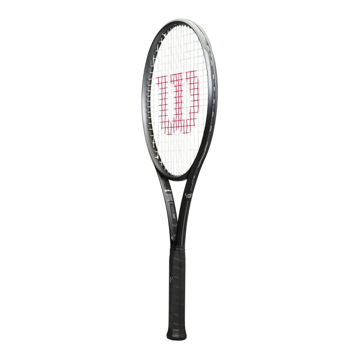 Raqueta de tenis Wilson RF 01 Laver Cup 2024 de Radach Sports en color negro con detalles en rojo y diseño aerodinámico