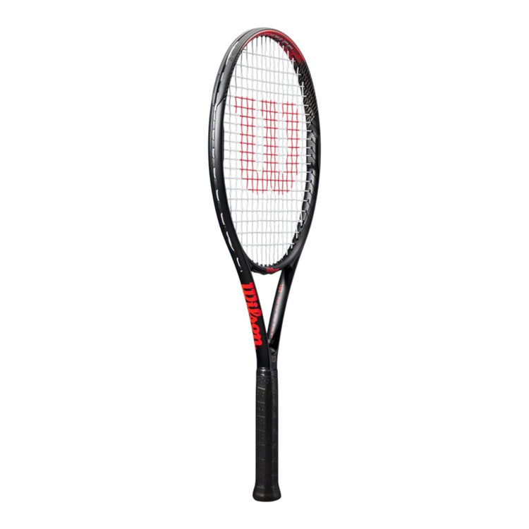 Raqueta de tenis Wilson Pro Staff Precision 103 de Radach Sports, color negro y rojo, ideal para nivel intermedio.