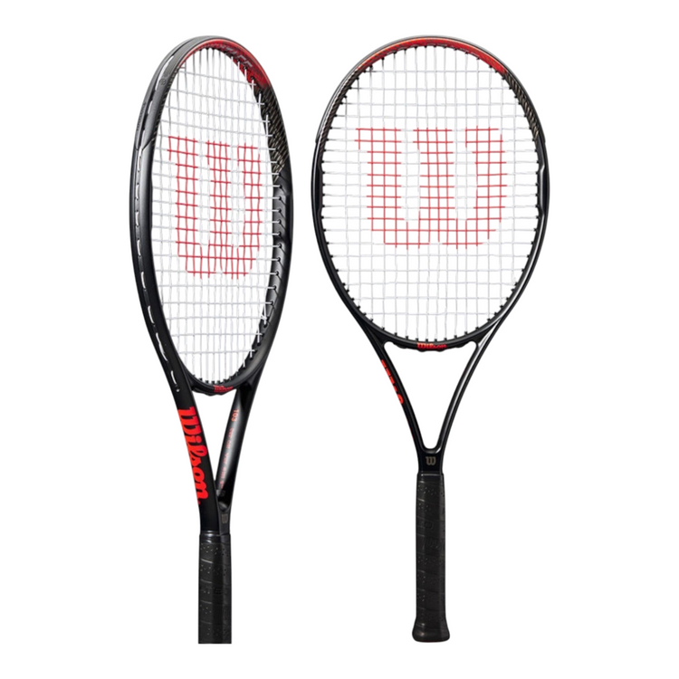 Raqueta de tenis Wilson Pro Staff Precision 103 de Radach Sports, color negro y rojo, diseño ligero y equilibrado.