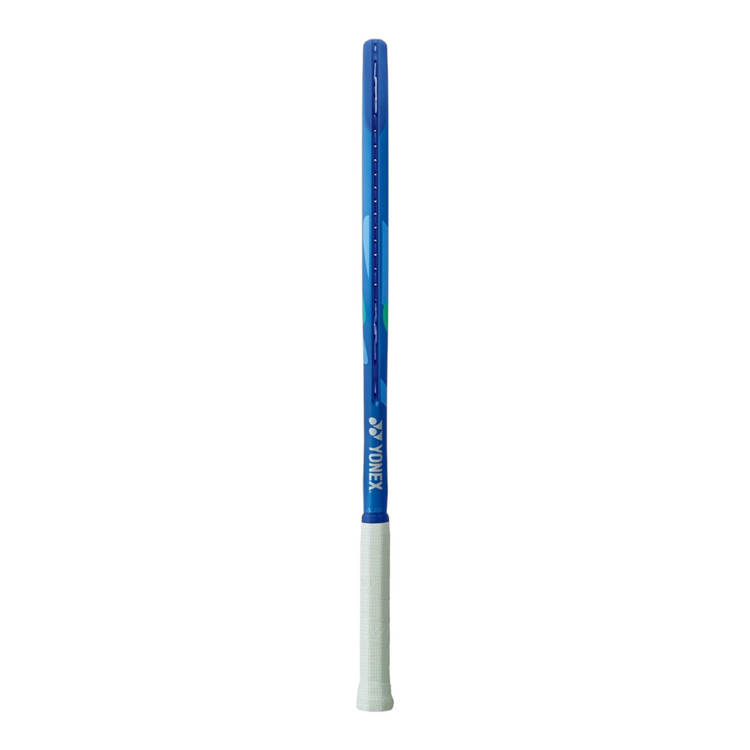 Raqueta de tenis Yonex Ezone Alpha de 275g en color azul, disponible en Radach Sports para principiantes.