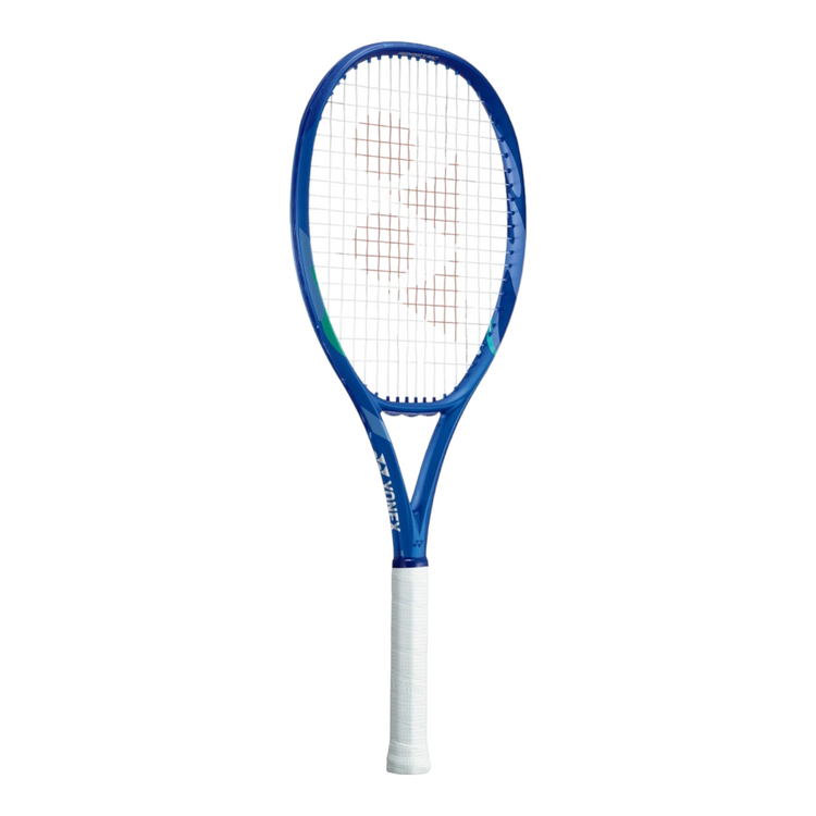 Raqueta de tenis Yonex Ezone Alpha azul de 275g con empuñadura blanca, disponible en Radach Sports