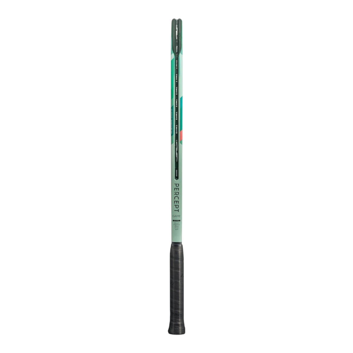 Raqueta de tenis Radach Sports Yonex Percept Game en color verde menta con diseño ergonómico y empuñadura negra