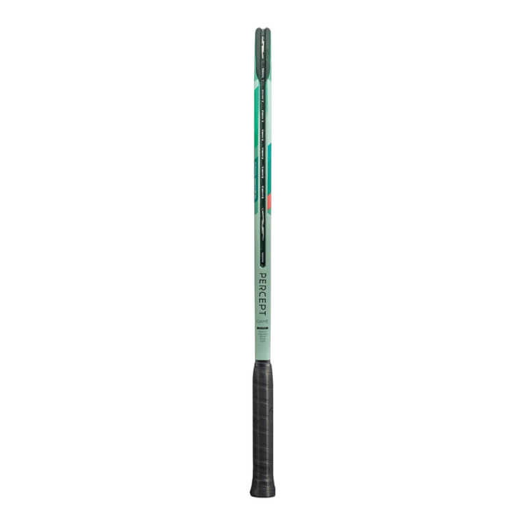 Raqueta de tenis Radach Sports Yonex Percept Game en color verde menta con diseño ergonómico y empuñadura negra