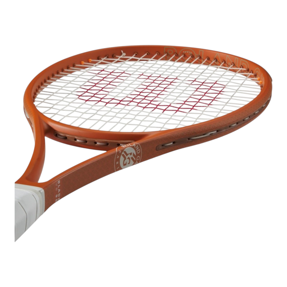 Raqueta de tenis Wilson Blade 98 V9 edición especial Roland-Garros 2025 en color arcilla de Radach Sports