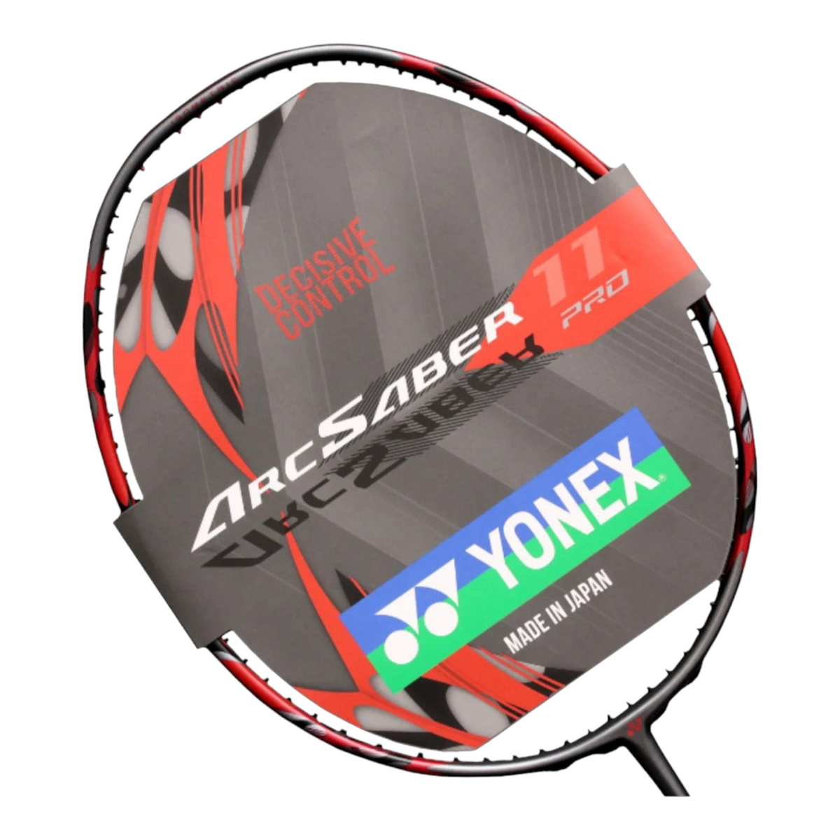 Raqueta de bádminton Radach Sports Yonex Arcsaber 11 Pro en color gris perla con detalles en rojo y negro