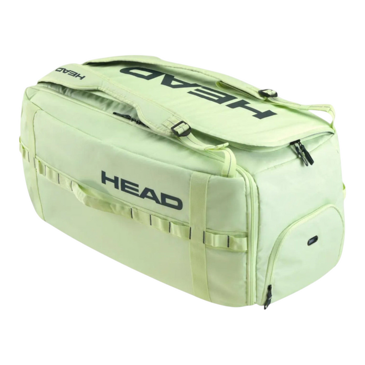 Raquetero Radach Sports Head Pro Duffle Bag L en color verde claro con capacidad para 9 raquetas y logo negro