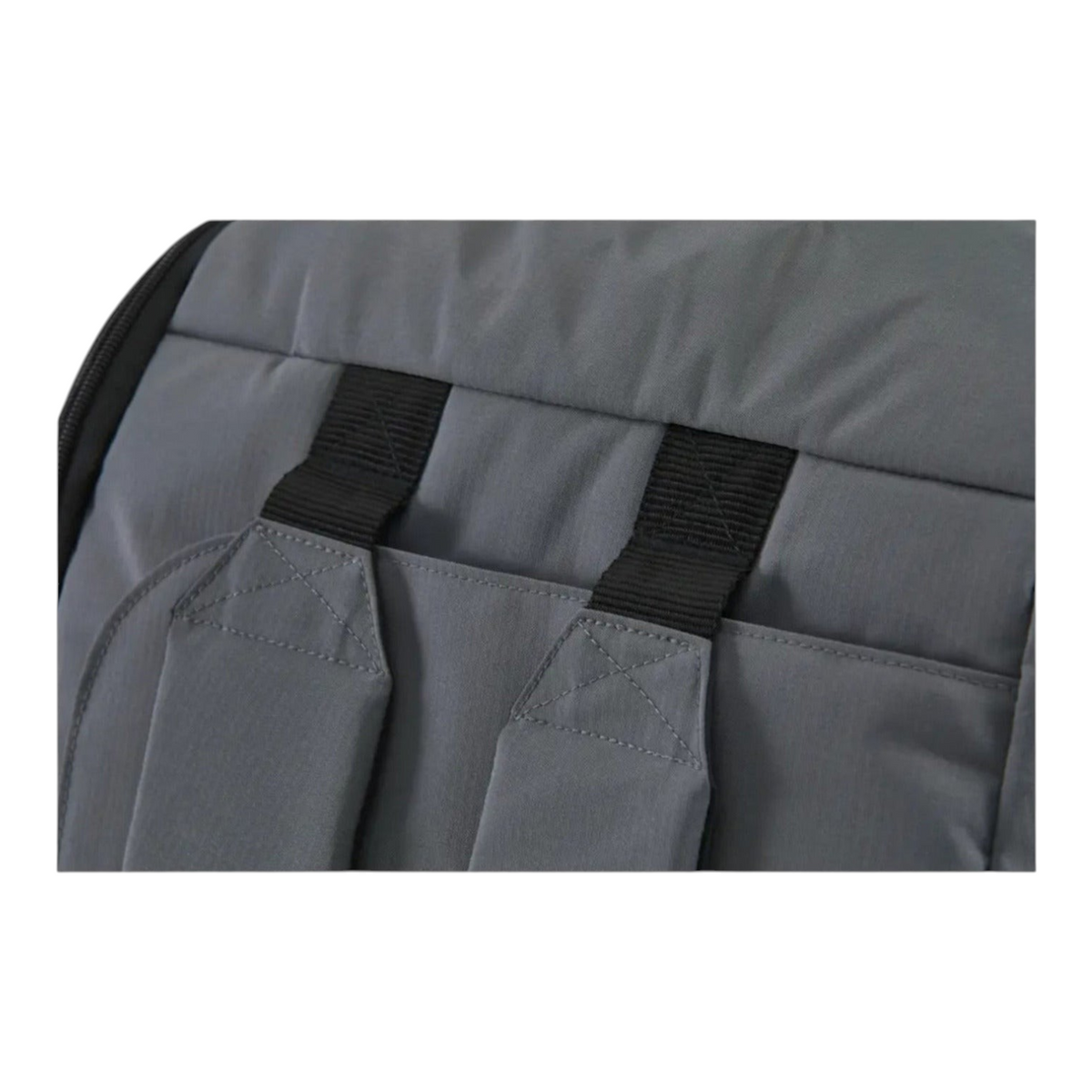Detalle de las correas reforzadas del raquetero Radach Sports Head Pro X Duffle L en color gris