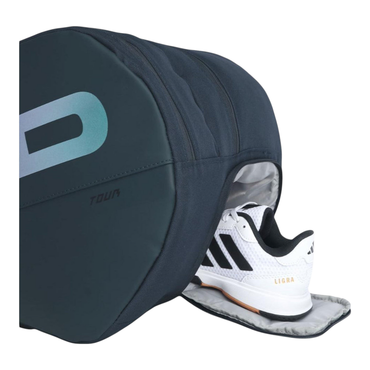 Raquetero Radach Sports Head Tour L azul marino con compartimento para zapatillas de tenis visible