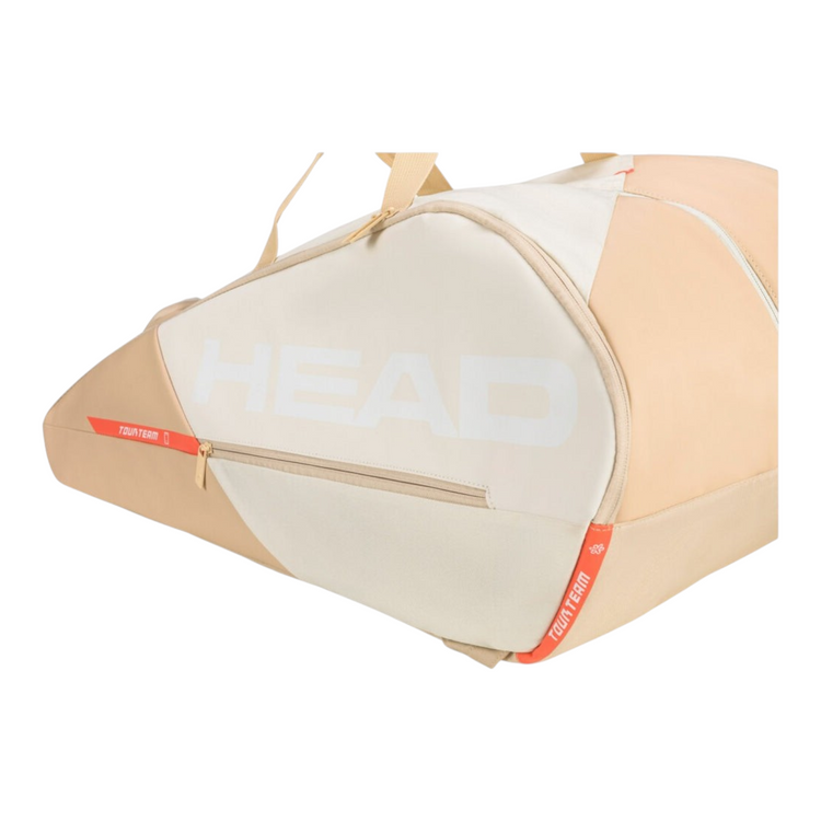 Raquetero Radach Sports Head Tour XL en tonos beige y crema con compartimento térmico para raquetas de tenis