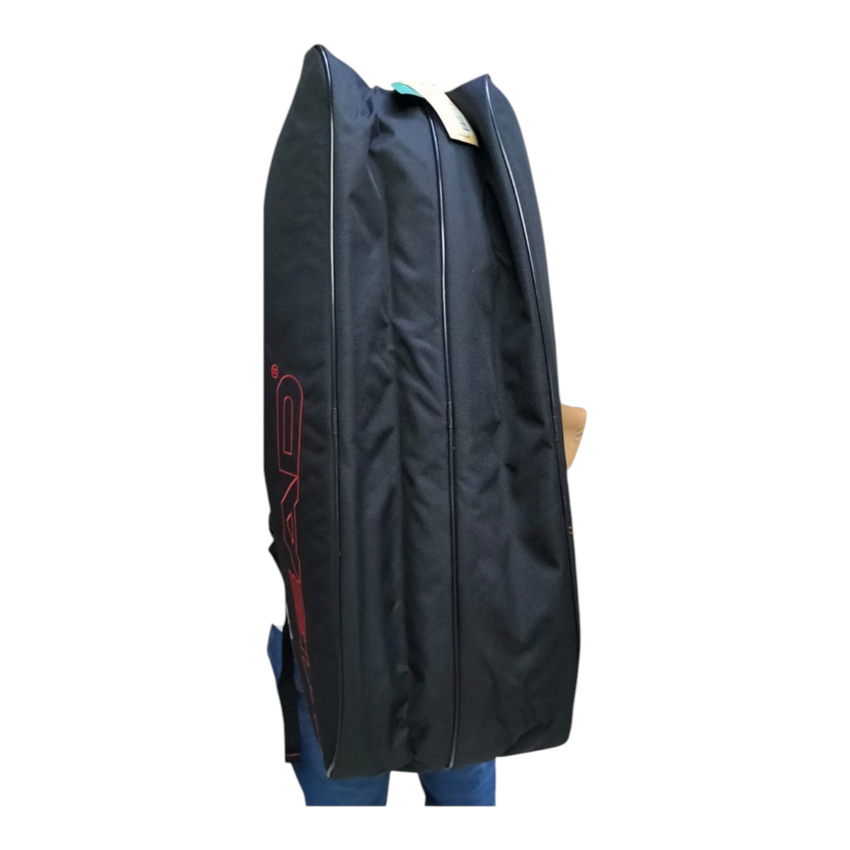 Raquetero Head Tour M 6R color negro con detalles en rojo, marca Radach Sports, ideal para transportar raquetas.