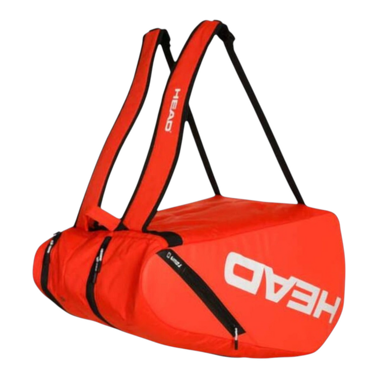 Raquetero Radach Sports Head Tour L color rojo con correas tipo mochila y compartimento térmico para raquetas