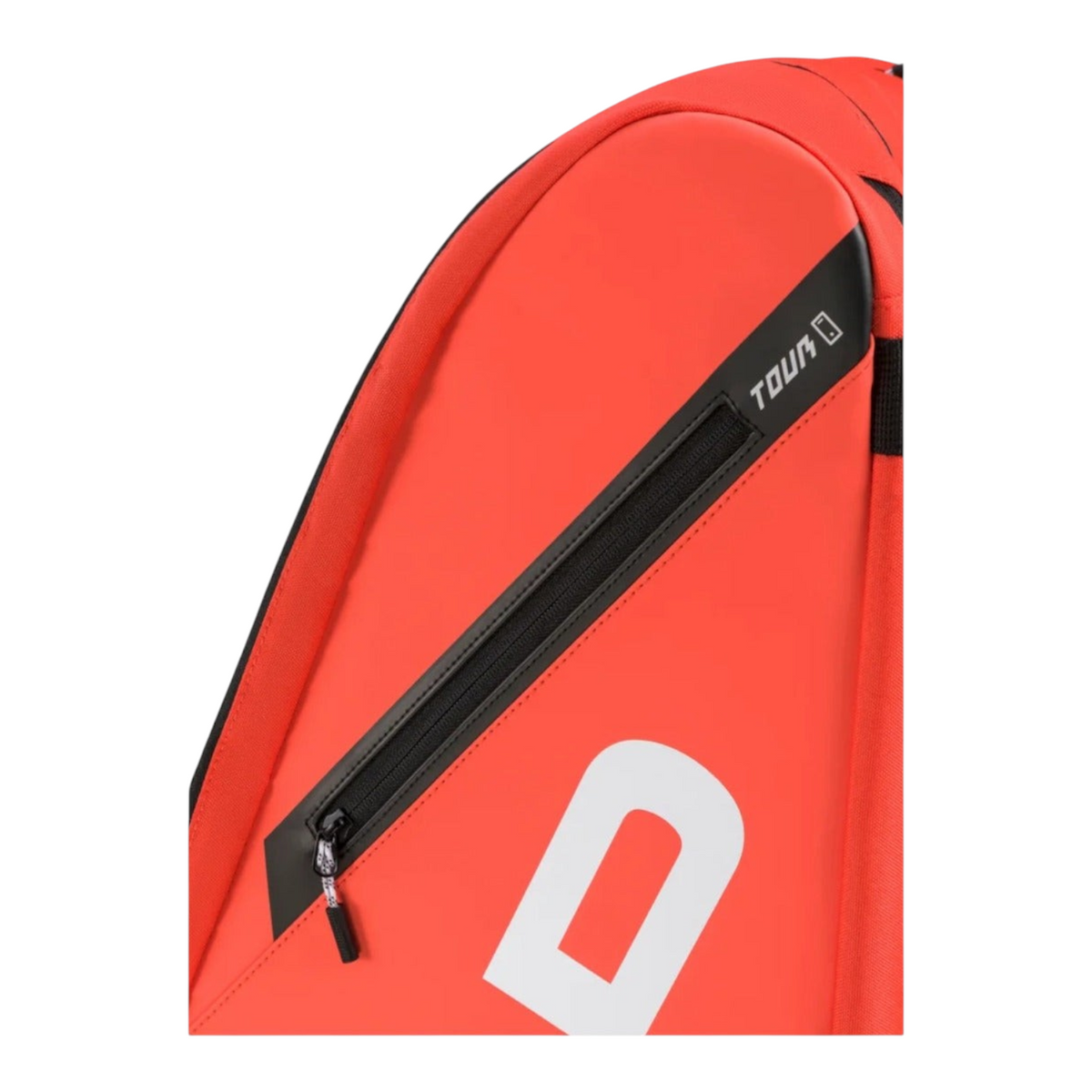 Raquetero Radach Sports Head Tour XL color rojo con compartimento lateral y cremallera negra para equipo de tenis