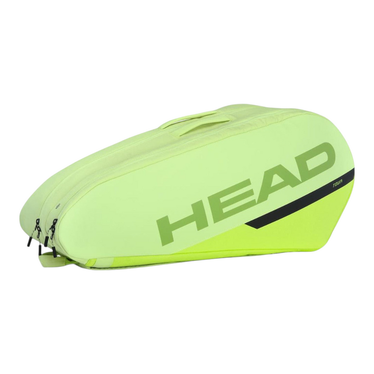 Raquetero Radach Sports Head Tour Extreme L en verde fosforescente con capacidad para 9 raquetas y tecnología CCT+