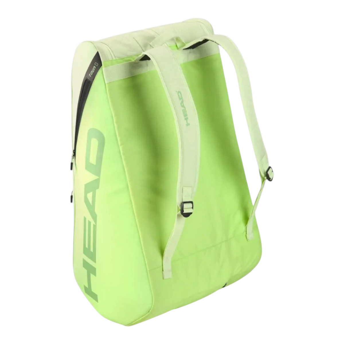 Raquetero Radach Sports HEAD Tour XL Extreme en color verde fosforescente con correas tipo mochila ajustables