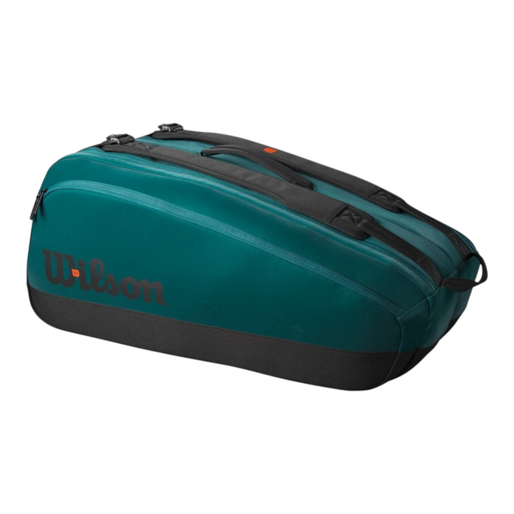 Raquetero Radach Sports Wilson Blade Super Tour V9 verde esmeralda con capacidad para 9 raquetas y diseño resistente