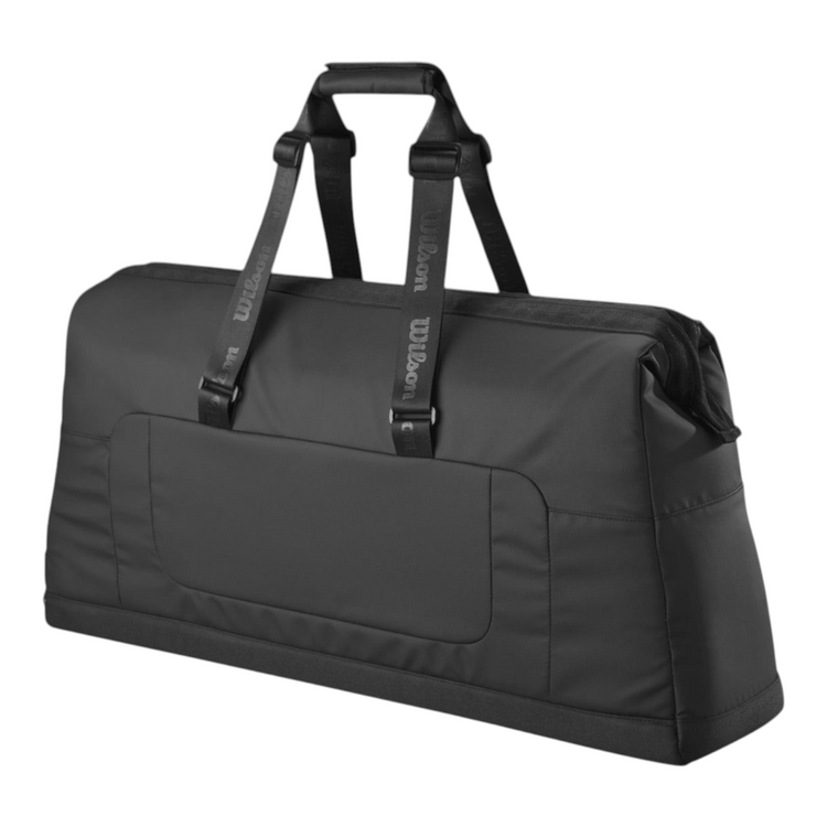Raquetero Radach Sports Wilson Lifestyle negro de poliéster con correas ajustables para transportar hasta seis raquetas