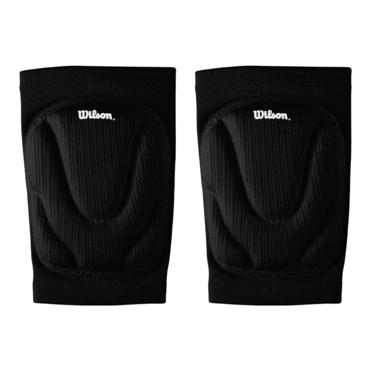 Par de rodilleras de voleibol negras Wilson de Radach Sports con acolchado protector y diseño ergonómico