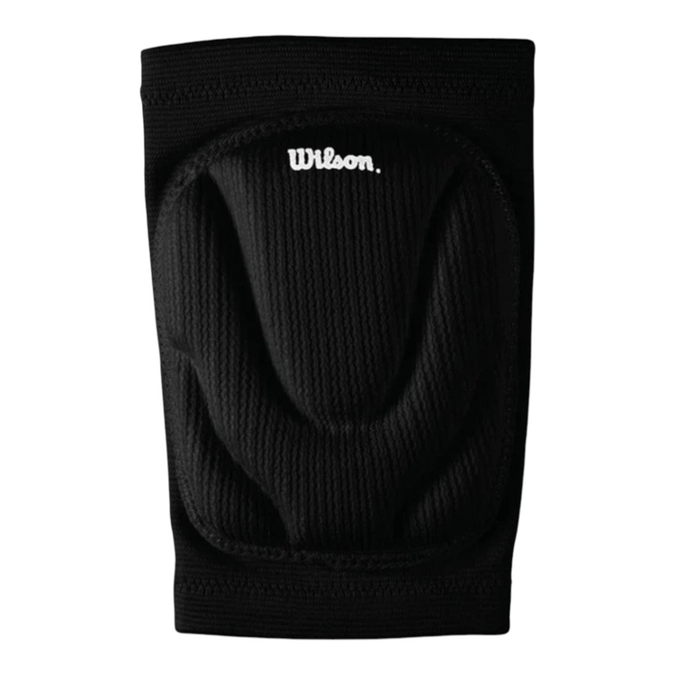 Rodilleras de voleibol Radach Sports Wilson en color negro con acolchado protector y logo blanco