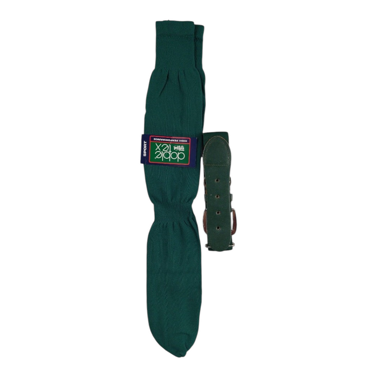 Set de media y cinturón elástico ajustable para béisbol Radach Sports en color verde oscuro para adulto