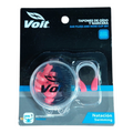 Set Radach Sports de naricera y tapones de oído Voit rojos de silicona para natación con estuche protector