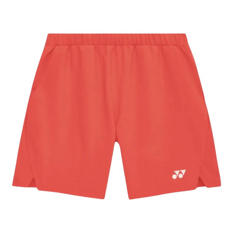 Short deportivo unisex Radach Sports Yonex 15235YX en color naranja vibrante con tejido técnico transpirable.