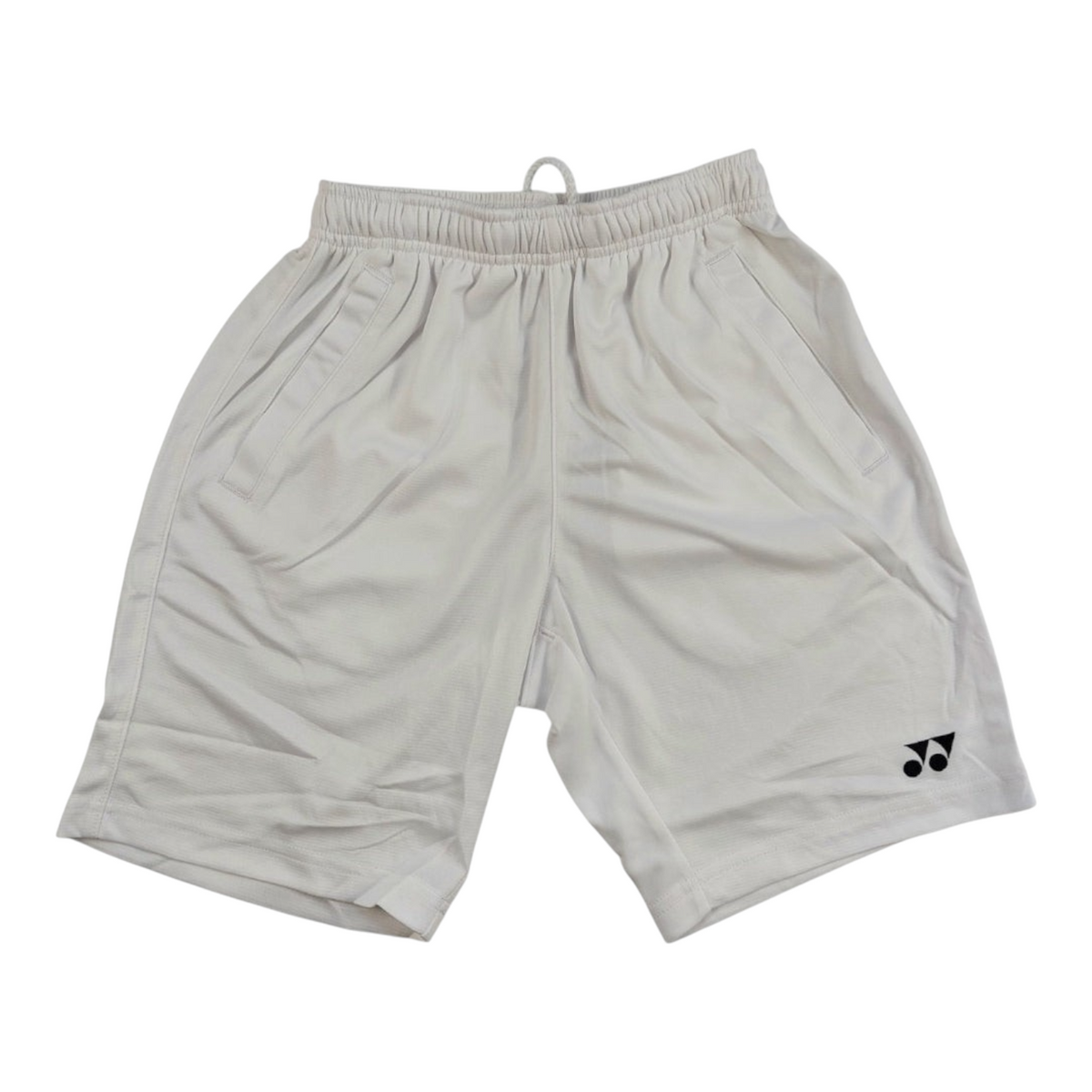 Shorts deportivos junior Yonex de color blanco con cintura elástica, disponibles en Radach Sports