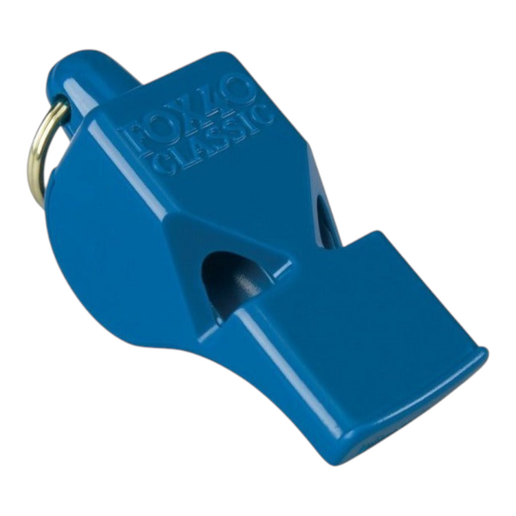 Silbato Fox 40 Clasico de color azul para arbitro, accesorio deportivo de alta calidad de Radach Sports