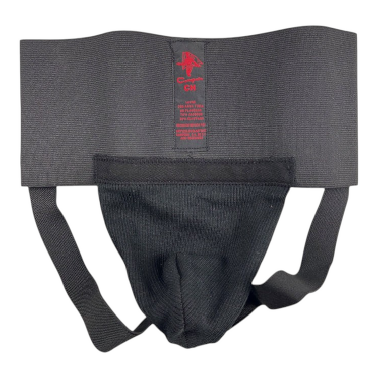 Soporte deportivo Radach Sports Campeón color negro, talla mediana, fabricado en material elástico y transpirable.