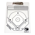 Tabla táctica de béisbol Radach Sports blanca tamaño carta con clip metálico para estrategias de juego