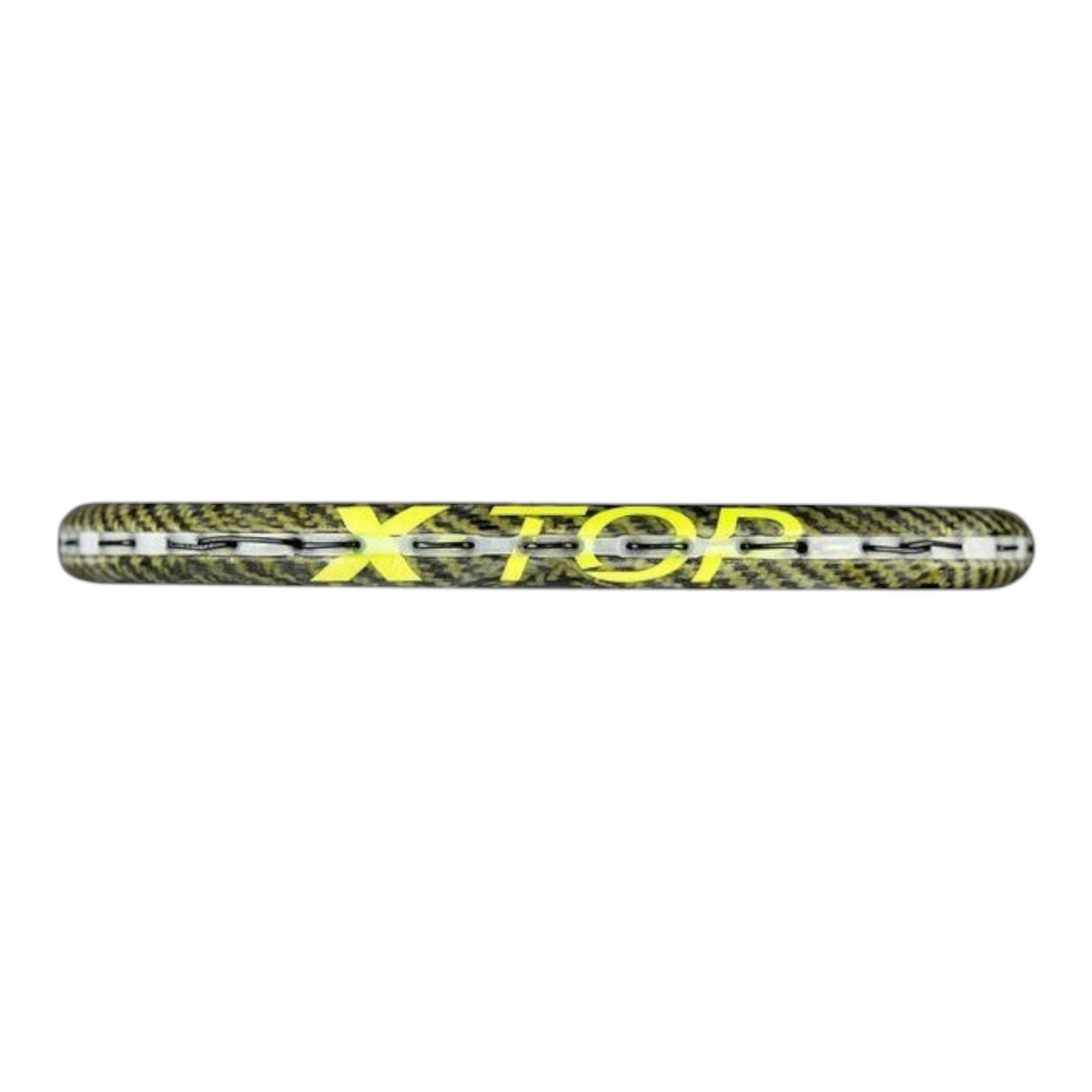 Detalle del marco superior de la raqueta de squash Radach Sports Tecnifibre Carboflex 135 X-TOP con tecnología X-Top