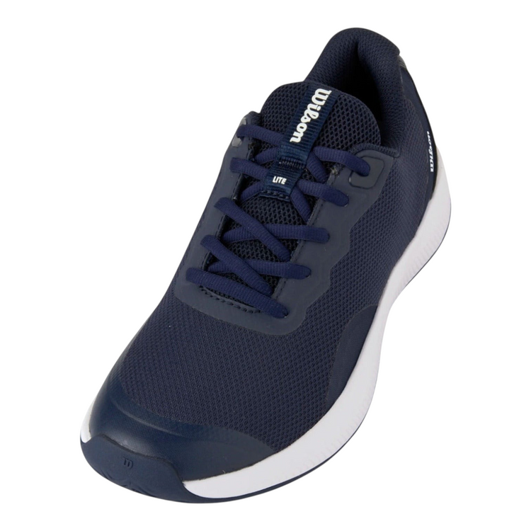 Tenis de mujer Wilson Intrigue Lite en color azul marino con suela blanca, ideales para tenis y pádel en Radach Sports