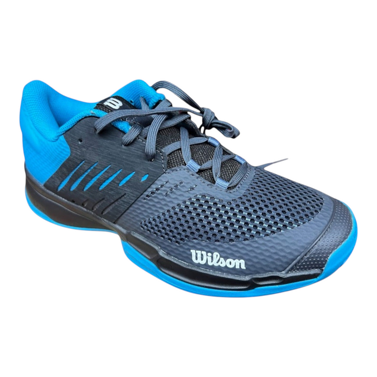 Tenis de tenis Radach Sports Wilson Kaos Devo 2.0 en color azul marino y azul brillante con malla transpirable