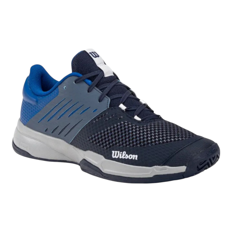 Tenis Radach Sports Wilson Kaos Devo 2.0 azul marino para tenis y padel con malla transpirable y suela Duralast.