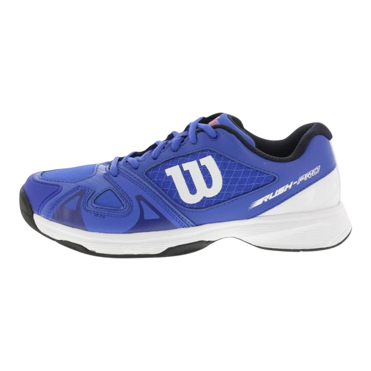 Tenis Radach Sports Wilson Rush Pro Jr 2.5 azules para niño, con malla transpirable y suela de goma para tenis