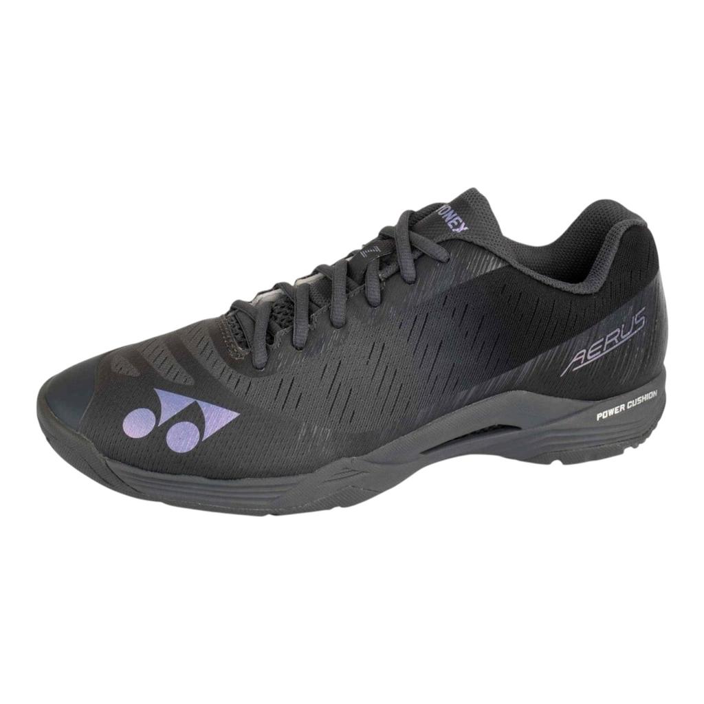 Tenis de bádminton Radach Sports Yonex Aerus Z para hombre en color gris oscuro con malla transpirable y logo