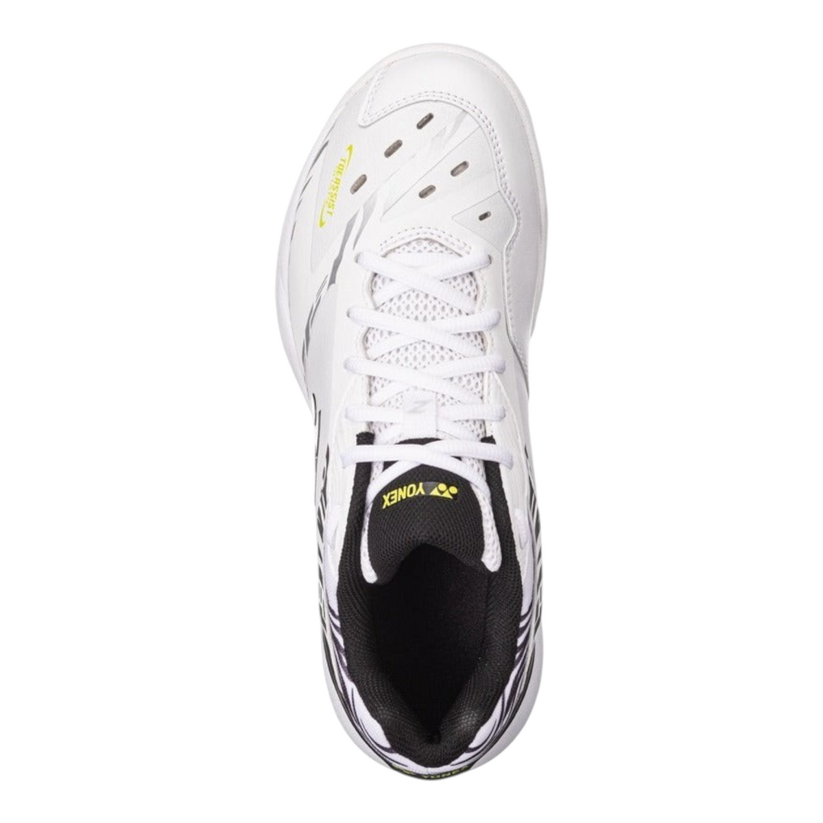 Zapatillas de bádminton Radach Sports Yonex Cushion 65 Z blancas para hombre con malla transpirable y ajuste estable